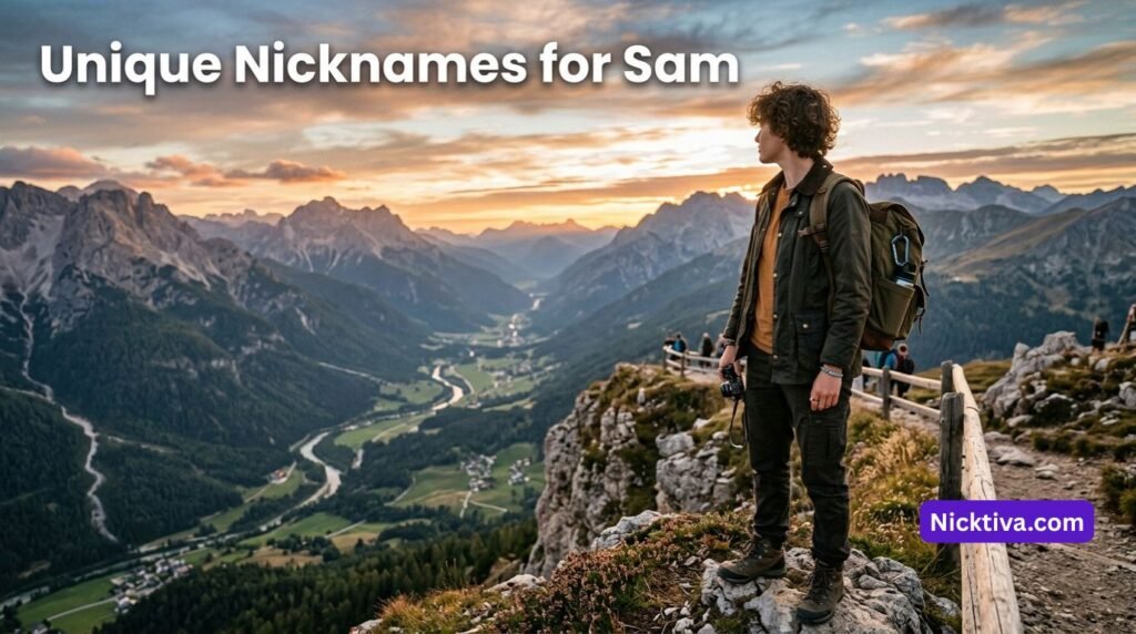 Person enjoying a mountain sunset view