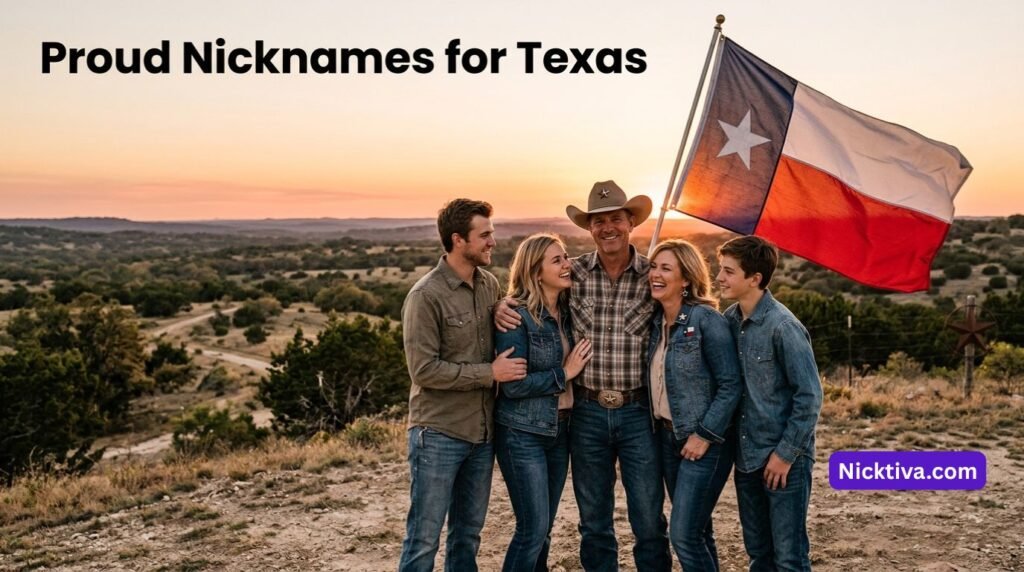 Texas flag waving over a ranch at golden hour