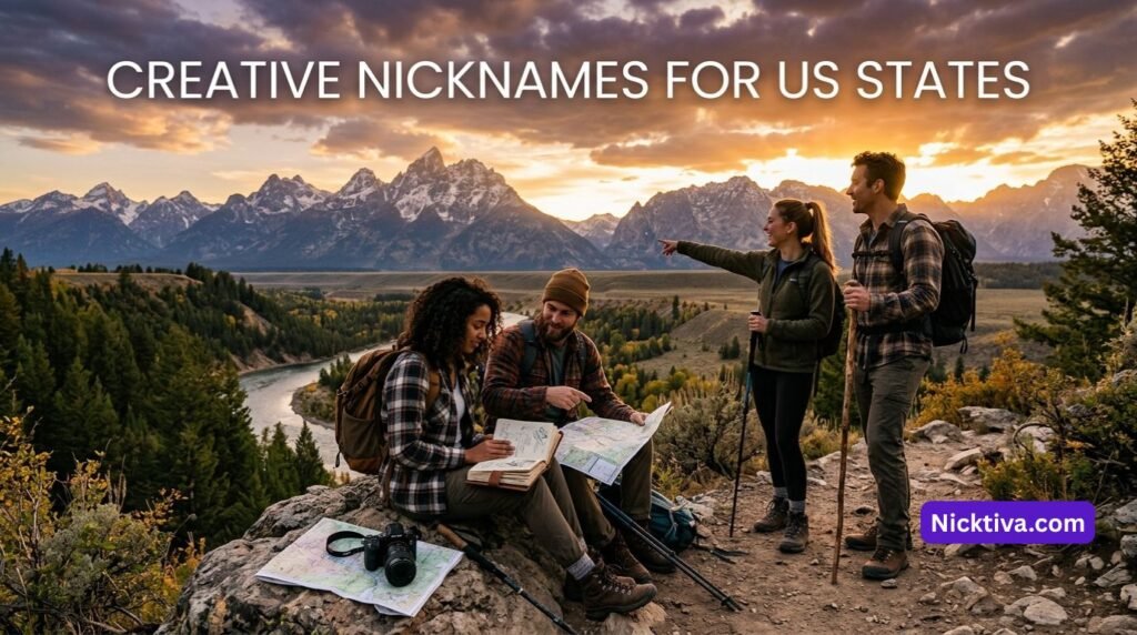 Creative state nickname ideas with scenic American views